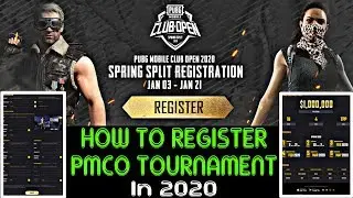 HOW TO REGISTER PMCO TOURNAMENT PUBG MOBILE IN 2020 PMCO TOURNAMENT BY ANTIC NOOB