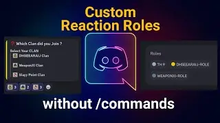 Create #Reaction Role without Commands on #Discord server. 😊