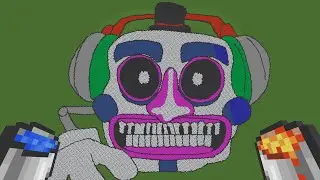 DJ MUSIC MAN PIXEL ART IN MINECRAFT FNAF