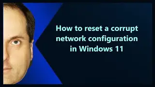 How to fix a corrupt network configuration in Windows 11