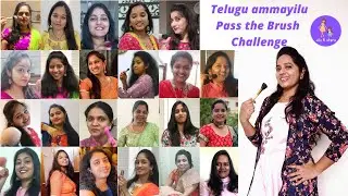 PASS THE BRUSH CHALLENGE TELUGU GIRLS | Indian girls dont rush Makeup challenge |