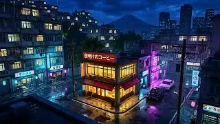 A Rainy Tokyo Night That Feels Like the 90s 🌧️ Chill Lofi Mix