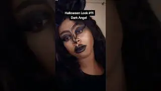 Halloween look 11 is: Dark Angel🖤 #31daysofhalloweenmakeup #blackalt #darkangel #spookyseason #fyp