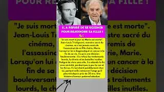 JEAN-LOUIS TRINTIGNANT : SON DERNIER GESTE D'AMOUR ! 🥺