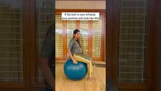 How to pump the Birthing Ball to the right size in Pregnancy ?
