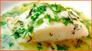 Grilled Fish With Salsa Verde (green sauce). Spanish Recipe