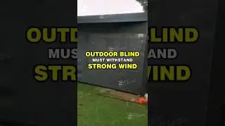 Strong wind!!! Can your outdoor blind survive? 🌬️⚠️