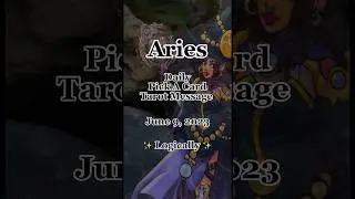 Aries, You May Want To Think More On This! June 9, 2023 | Daily Pick A Card Reading #shorts