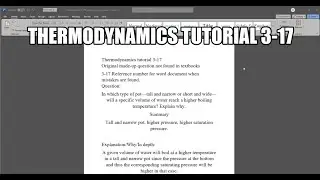 Thermodynamics made up question 3-17 In which type of pot—tall and narrow or short and wide—will a