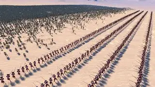 Seven Lines Of British Royal Red Coats VS 25000 ZOMBIES - Ultimate Epic Battle Simulator