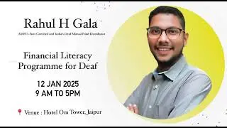 Financial Literacy Programme for Deaf | 12 Jan 2025 | Hotel Om Tower, Jaipur