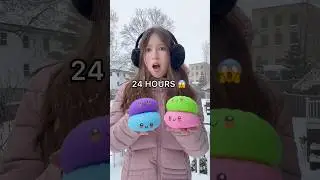 I LEFT MY DUMPLING STRESS BALLS IN A SNOWSTORM FOR 24 HOURS! 😱😳🥟❄️