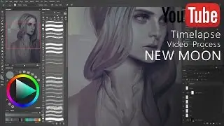Digital Painting - New Moon