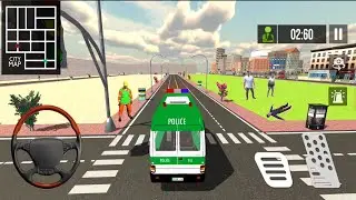 Policeman Emergency Ambulance Rescue Van Driving Simulator _ Gameplay #150