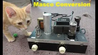 Переделка лампового усилителя Masco Audioosphere 6V6 в схему гитарного усилителя Fender Champ, простой проект