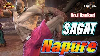 SF6 🔥 №1 в рейтинге SAGAT Purpururu napure Мощный нападающий! 👊 Матчи высокого уровня DLC