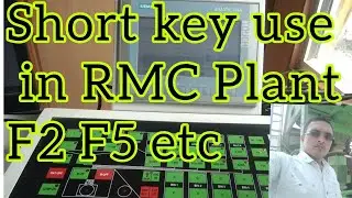 short key use batching plant on pc ।f2 use। f4 use । f9 use tare। f5 mixer discharge। f7 correction