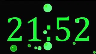 27 Minute Countdown Timer, without Music| Learn the Color Green| Colors| Animated Bubbles| Day 27