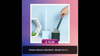 FlexiLoo Silicone Toilet Brush - Elevate Your Cleaning Routine