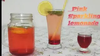 Pink Sparkling lemonade// summer refreshing drink by ARFAB Delicacies