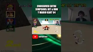 CROSSOVER ENTRE SIMPSONS: HIT & RUN Y MARIO KART 64 - Simpsons: Hit & Run - Mario Kart 64 #shorts
