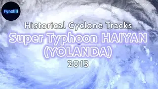 Track of Super Typhoon Haiyan (YolandaPH) (2013)