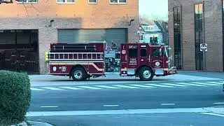 Fairfax city fire NEW foam engine 403 returning 