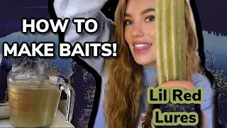 How to Make Soft Plastic Fishing Baits 101 with Lil Red Lures (hand injection)