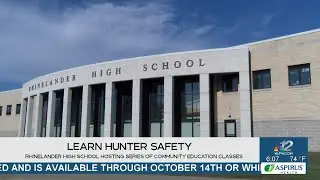 Rhinelander High School hosts community education classes, including hunter safety