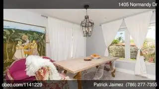 1405 Normandy Dr Miami Beach FL 33141 - Patrick Jaimez - Coldwell Banker Aventura