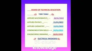 UP polytechnic 1st semester time table 2022