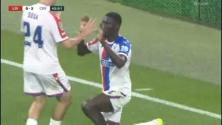 Ismaila Sarr destroying Liverpool vs crystal Palace in the Carabao Cup #ismailasarr #glasner #livcry