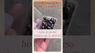 how to press button tip to drill bit YG15 9mm#carbidetools