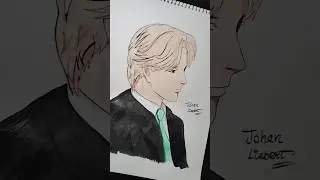 DAY 7/7 JOHAN LIEBERT PAINTING 🖤✨👀 #animeeart #art #drawing #johanliebert #monster