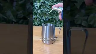 Easiest way to practice latte art at home #coffee