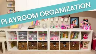 Kids Playroom Organization Tips and How to Display Child's Art Work | Making Labels with Cricut Joy