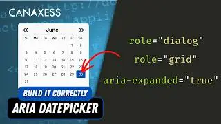 How to build an accessible ARIA date picker control
