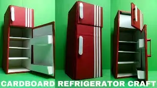 HOW TO MAKE CARDBOARD REFRIGERATOR || DIY MINI REFRIGERATOR |फ्रिज कैसे बनाये || FRIDGE KAISE BANAYE