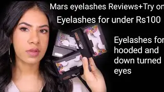 Mars eyelashes Review+Try on/ Affordable Makeup/ Eyelashes for hooded and down turned eyes
