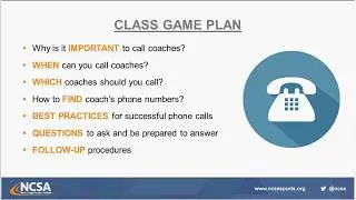 Coach Communication 301 Phone Calls with College Coaches