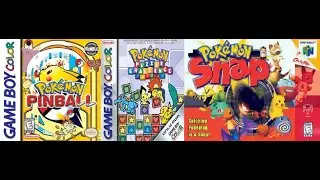Pok&eacute;mon Pinball e Puzzle Challenge (Game Boy Color) + Pok&eacute;mon Snap (Nintendo 64)