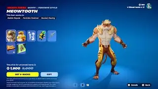 Fortnite Item Shop, January 21st 2025 - SABRETOOTH MEOWSCLES SKIN RETURNS!!! (MEOWTOOTH)