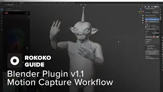 Плагин Rokoko Studio Live для Blender, включающий инструмент ретаргетинга для анимаций захвата дв...