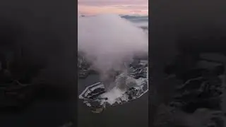 Morning fog Oregon City Willamette Falls #oregoncity  #willamettefalls