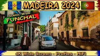 MADEIRA 2024 - FUNCHAL - Scenic walk - 4K UltraWide - 10bit color - Binaural HiFi Sound #Tramtarie