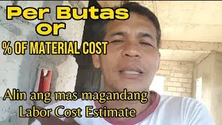 Ano ang Per Butas or % of Material cost sa Electrical Labor Costing