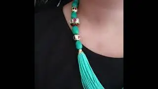 Sea Green Seed Bead Necklace  | Jaipri | Necklace | Ethnic Necklace | Western Jewelry