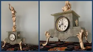 French Statue Clock Part 3: Applying Gold Leaf