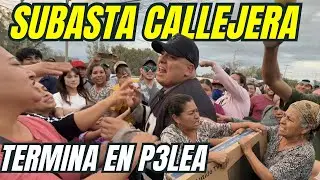 SUBASTA NAVIDEÑA CALLEJERA EN MONTERREY TERMINA EN P3LEA