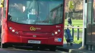 Go Ahead London Bus route 191 in Enfield on 14th January 2014